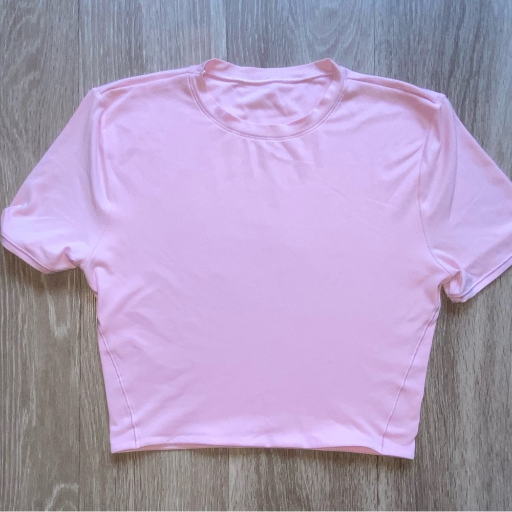 Lululemon Athletica Light Pink Crop Top